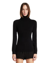 Black Turtleneck Wool Sweater - MONCLER GRENOBLE WOMEN | PLP | Antonia