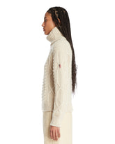 Ivory Wool Turtleneck Sweater | PDP | Antonia