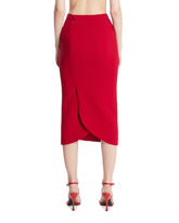Red Re/edit Wool Midi Skirt | PDP | Antonia
