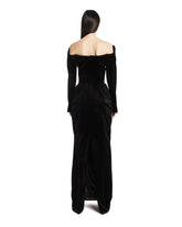 Black Re/edit Velvet Long Dress | PDP | Antonia