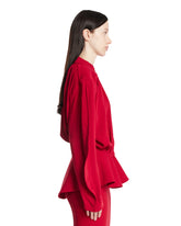 Red Re/edit Peplum Top | PDP | Antonia