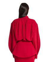 Red Re/edit Peplum Top | PDP | Antonia