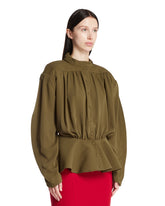 Green Re/edit Peplum Top | PDP | Antonia