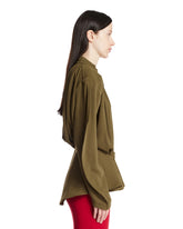 Green Re/edit Peplum Top | PDP | Antonia