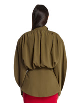 Green Re/edit Peplum Top | PDP | Antonia