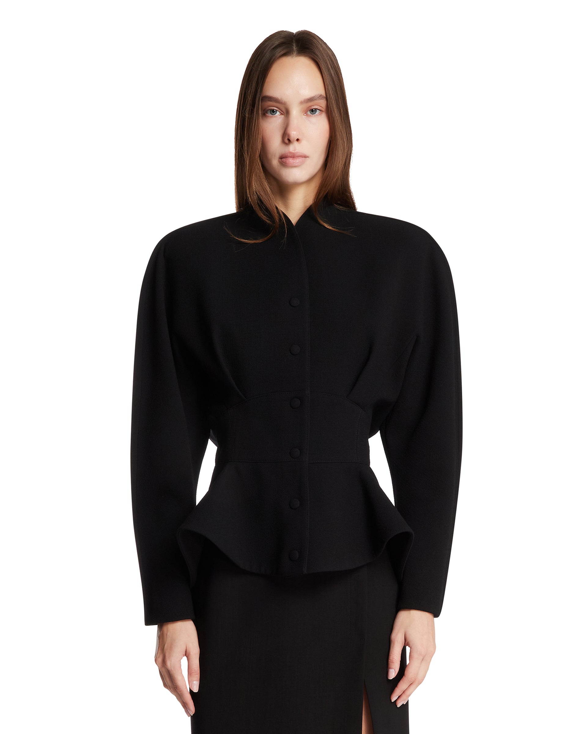 Black Re/edit Les Aviateuses Jacket | MUGLER - Antonia