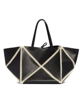 Black Origami Tote Bag | PDP | Antonia