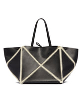 Black Origami Tote Bag | PDP | Antonia