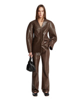 Brown Faux Leather Pants - NANUSHKA WOMEN | PLP | Antonia