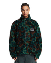 Napapijri X Martine Rose Green Floral Fleece Sweatshirt - Men's jackets | PLP | Antonia