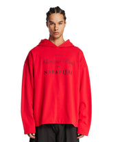 Napapijri X Martine Rose Red Reversible Logo Hoodie - SALE MEN CLOTHING | PLP | Antonia