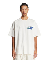 Napapijri X Martine Rose White Cotton T-Shirt with Logo - SALE MEN CLOTHING | PLP | Antonia