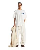 Napapijri X Martine Rose White Cotton T-Shirt with Logo - SALE MEN CLOTHING | PLP | Antonia