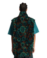Napapijri X Martine Rose Green Floral Fleece Gilet | PDP | Antonia