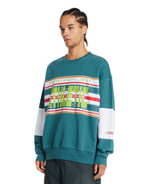 Napapijri X Martine Rose Green Cotton Athletic Sweatshirt | PDP | Antonia