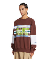 Napapijri X Martine Rose Brown Cotton Athletic Sweatshirt | PDP | Antonia