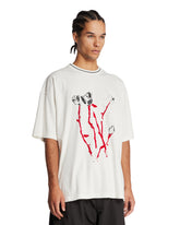 Napapijri X Martine Rose White Printed Cotton T-Shirt | PDP | Antonia