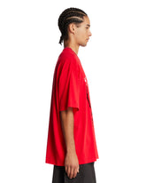 Napapijri X Martine Rose Red Printed Cotton T-Shirt | PDP | Antonia