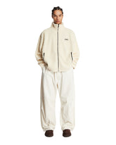 Napapijri X Martine Rose White Wool-Blend Fleece Sweatshirt - Men's jackets | PLP | Antonia