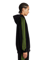 Felpa In Velluto Con Cappuccio Nera | PDP | Antonia