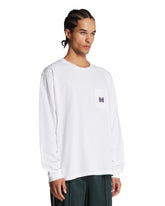 White Long-Sleeve Logo T-Shirt | PDP | Antonia