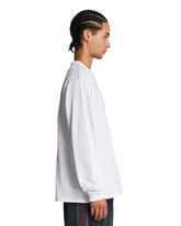 White Long-Sleeve Logo T-Shirt | PDP | Antonia