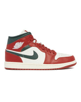 White Air Jordan 1 Mid Sneakers | PDP | Antonia