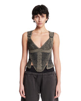 Nike x KNWLS Brown Scythe Corset - Women's tops | PLP | Antonia