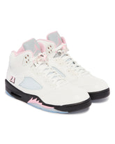 White Jordan 5 Retro Sneakers | PDP | Antonia