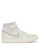 Beige and Blue Air Jordan 1 Retro High OG Sneakers | PDP | Antonia