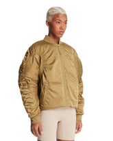 Zendaya x ON Beige Ruched Bomber | PDP | Antonia