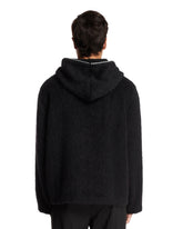 Black Wool Hoodie | PDP | Antonia