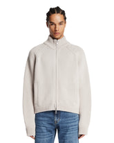 Gray Zip Cardigan | PDP | Antonia