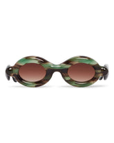 Occhiali Da Sole Pebble Safari Tortoise RX Verdi | PDP | Antonia