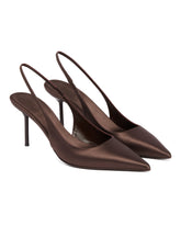 Slingback Lidia 70 In Raso Marroni - PARIS TEXAS DONNA | PLP | Antonia