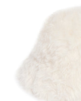 Cappello Bucket In Faux Fur Bianco | PDP | Antonia