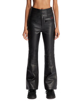 Pantaloni Da Sci Aurora Flare In Ecopelle Neri - PERFECT MOMENT WOMEN | PLP | Antonia