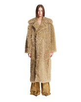 Beige Faux Fur Coat | PETAR PETROV | Antonia
