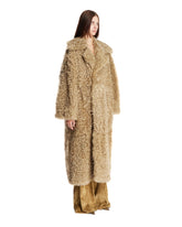 Beige Faux Fur Coat | PDP | Antonia