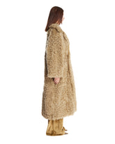 Beige Faux Fur Coat | PDP | Antonia