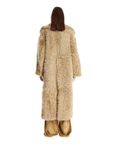 Beige Faux Fur Coat | PDP | Antonia