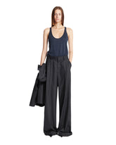 Gray Pinstriped Trousers | PDP | Antonia