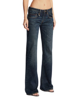 Dark Blue Flared Jeans | PDP | Antonia