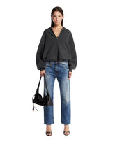 Blue Straight-Leg Jeans | PDP | Antonia