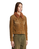 Beige Ribbed Cotton Jacket | PDP | Antonia