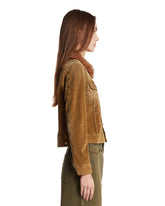 Beige Ribbed Cotton Jacket | PDP | Antonia