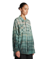 Green Checkered Cotton Shirt | PDP | Antonia