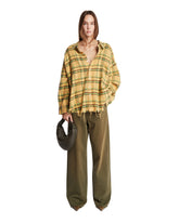 Camicia In Cotone A Quadri Gialla - R13 DONNA | PLP | Antonia