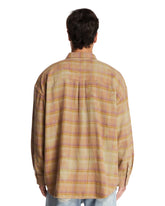 Beige Checkered Cotton Shirt | PDP | Antonia