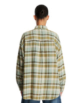 Green Checkered Cotton Shirt | PDP | Antonia